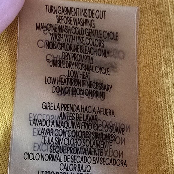 Calvin Klein CK Romper With Drawstring and Pockets - Mustard Yellow / Gold - Picture 7 of 7